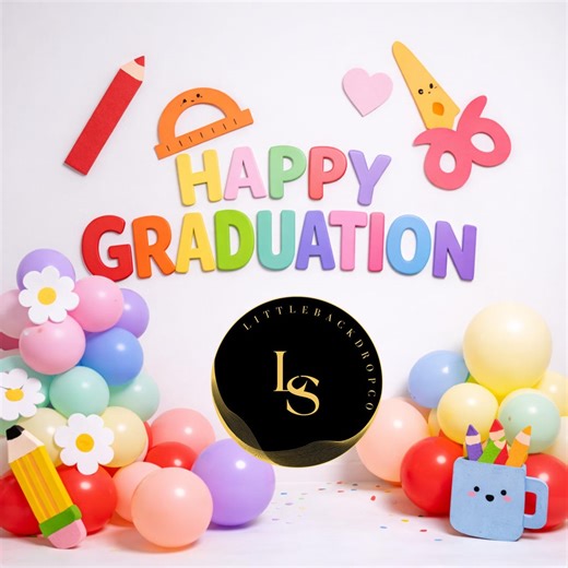 Graduation Backdrop Digital 14x14, Colorful School Party Background, Classroom Photo Booth Decor for Kids Celebration - Etsy