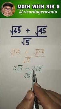 Simplifying radical expressions #mathematics #radicalexpressions