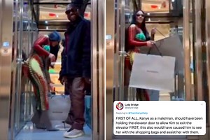 Kanye West slammed for leaving wife Kim Kardashian to carry ALL their shopping bags in Paris