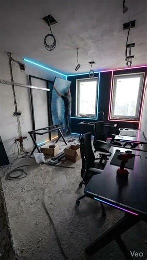 Luxury Smart Tech Gaming Room Transformation | Futuristic RGB Gaming Setup Renovation