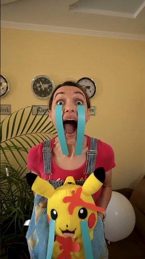 Minichu’s Accident 😱🪨😱 #pikachu #pokemon