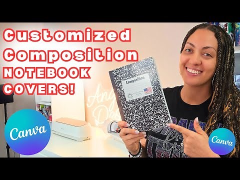 LET'S CUSTOMIZE SOME COMPOSITION NOTEBOOKS!! | CANVA TUTORIAL | BACK TO SCHOOL