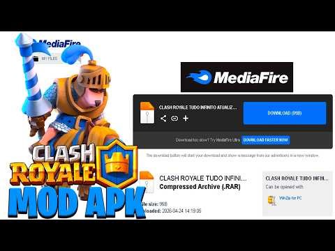 BAIXAR CLASH ROYALE COM DINHEIRO INFINITO | DOWNALOD APK MOD VIA MEDIAFIRE ATUALIZADO!! 2026