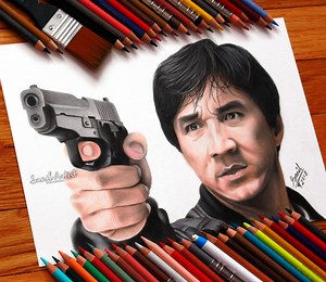 26K views · 696 reactions | Colored pencil drawing of a legend Jackie Chan. 亂卵✊ 成龍 Jackie Chan #JackieChan #KungFu #HongKongMovie #Hollywood | SanilArtist | Facebook