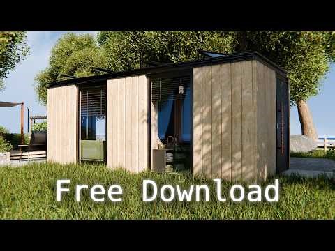 FREE DOWNLOAD | 4K Blender Eevee Interior Animation | Modular Modern House 15