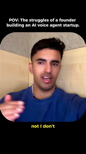 POV: The struggles of a founder building an AI voice agent startup.