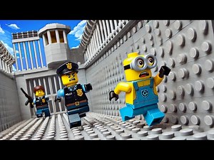 Lego Minions in Prison - How to Escape from Prison? Stupid Jail vs Smart Jail