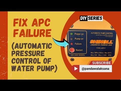 DIY FIX REPAIR APC FAILURE (Automatic Pressure Pump Control) WATER PUMP