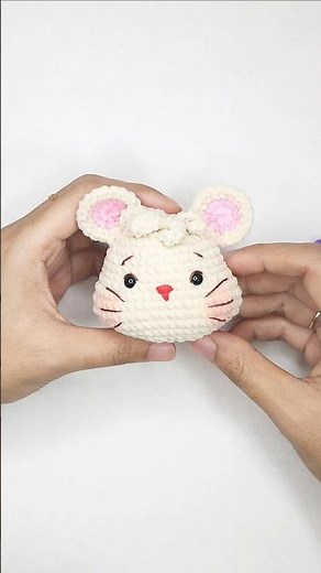 Little Minnie Amigurumi | Simple Crochet Mouse for Beginners #crochetdoll #crochetmouse #handmade