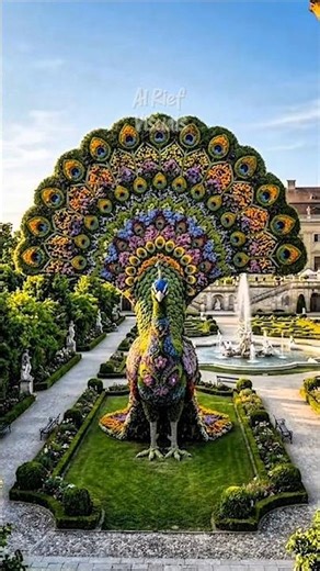 GIANT Peacock Topiary Transformation Will Blow Your Mind