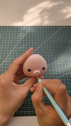 Nặn heo hồng dễ thương | Cute Pink Pig Clay Tutorial #diy #handmade #clay