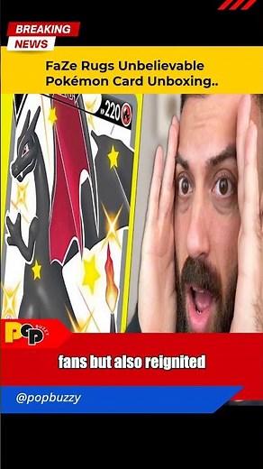 FaZe Rug's Unbelievable Pokémon Card Unboxing Streak!