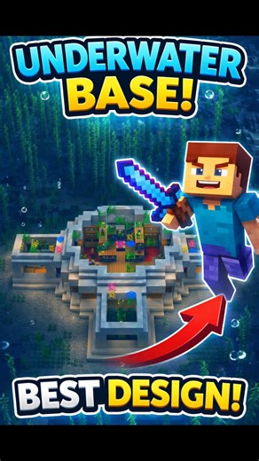 Secret Underwater Base in Minecraft 🔥 😲