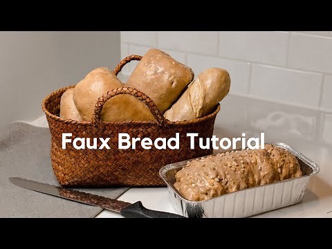 How to make faux bread #fakefood #fauxfoods