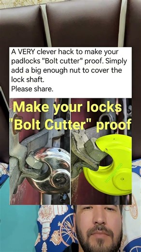 Simple Trick To Make Your Padlock Harder To Cut With Bolt Cutters #shorts