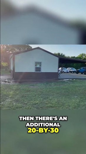 Building Tour: Stunning 20x30 Metal Shop & Carport #shorts