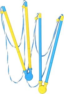 Uncle Bubble Giant Wizard 2-Pack | Double Bubble Fun with Giant Bubble Wands | Includes 2 Pair Wands & Concentrated Bubble Solution | Outdoor Toys for Kids & Families