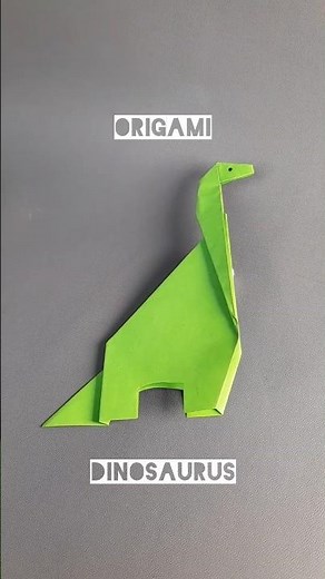 Origami Dinosaur | how to make an origami dinosaur | cara membuat origami dinosaurus | diy dinosaur