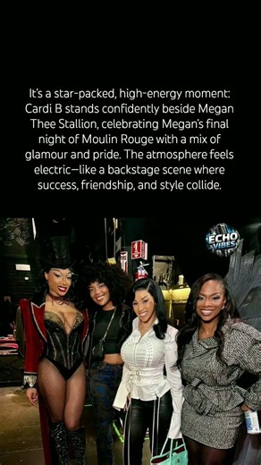 Cardi B pulled up for Megan Thee Stallion’s FINAL Moulin Rouge nightand the energy was INSANE#shorts