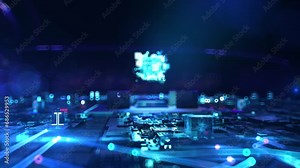 BIM- businessman working and touching with augmented virtual reality at night office.