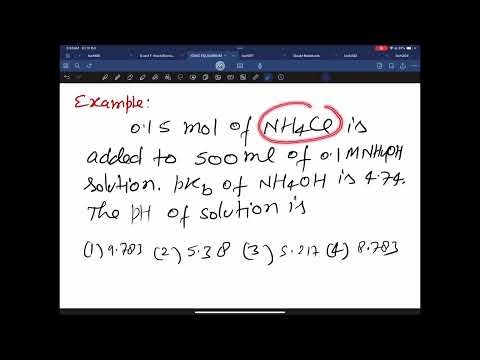 IONIC EQUILIBRIUM | BASIC BUFFER | BUFFER CAPACITY | 11