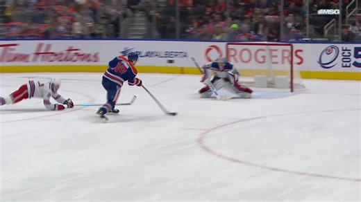 Jonathan Quick with a Spectacular Goalie Save from Edmonton Oilers vs. New York Rangers