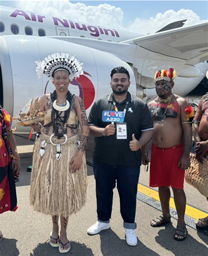 Air Niugini Airbus A220-300 Showcase at Singapore Airshow 2026