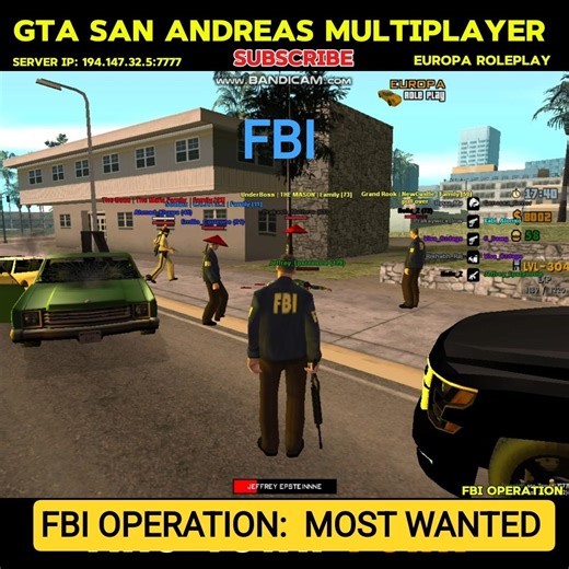 FBI Raid on Most Wanted Criminal 🚨 GTA San Andreas multiplayer Europa Roleplay