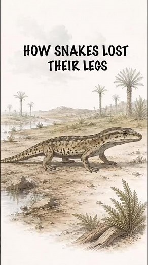 How Snakes Lost Their Legs | 250 Million Years of Evolution#evolution #animals #dinosaur #snake