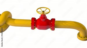 Hydrogen pipeline concept. Carbon neutral energy source using existing gas infrastructure. 4K CGI animation.