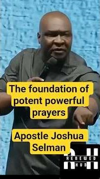The Portrait of a Consecrated Christian|| Apostle Joshua Selman
