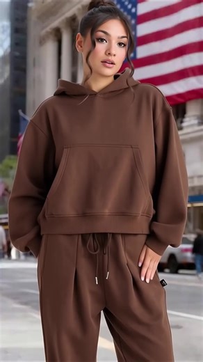 Snuggle up or step out? This hoodie set does both. ☕️ #cozyoutfit #loungewear #matchingset #SoftLoungewear #stylesnap​