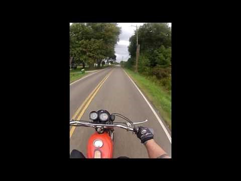 1971 Kawasaki F8 Bison 250 enduro test run