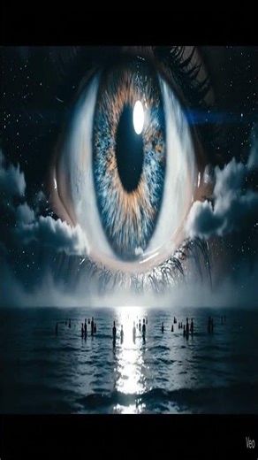 The Eye of the Universe 🌌 | Surreal Dream Between Sky & Ocean