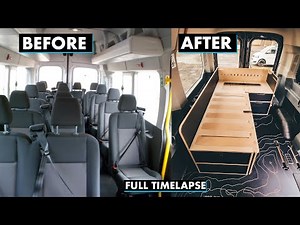 Transit Mini Bus VAN CONVERSION - Install and walkthrough