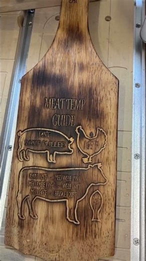 Sienci long mill Cnc router doing meat cooking guide #cncwood #siencilabs