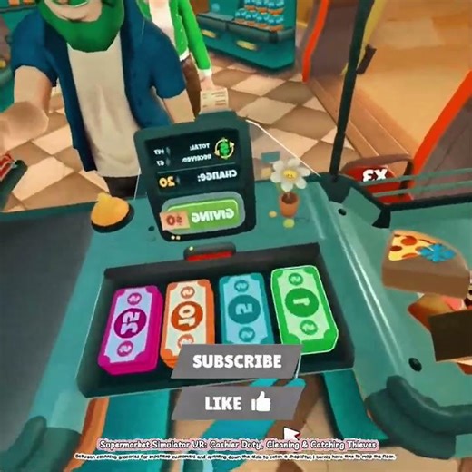 Supermarket Simulator VR: Cashier Duty, Cleaning & Catching Thieves