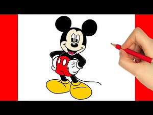 HOW TO DRAW MICKEY MOUSE EASY