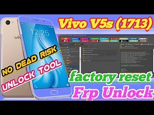 vivo V5s (1713) fectory reset & Frp unlock !! vivo mtk security unlock with unlock tool !! 2024