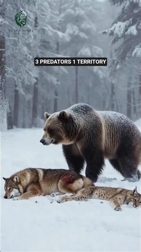 Wolf vs Grizzly vs Lynx | Who Survives❓️