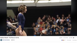 UCLA gymnast sends crowd, internet into a frenzy with Michael Jackson themed floor routine