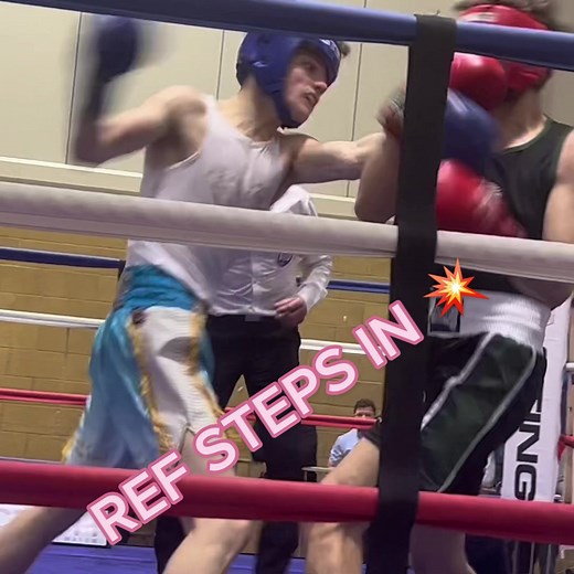 Crunching Right Hand in Boxing Match Leads to Standing Eight Count