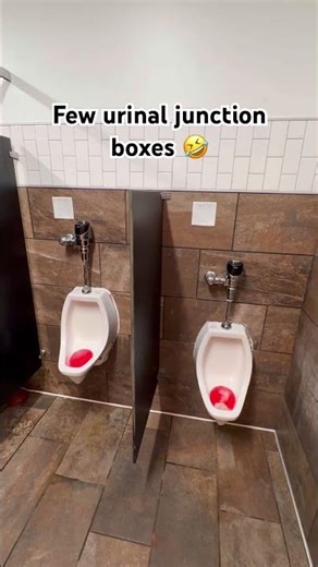A few gas station urinal junction boxes