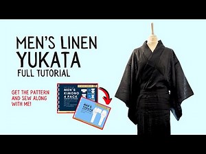 How to Make a Men's Linen Yukata | Full Sewing Tutorial & Pattern