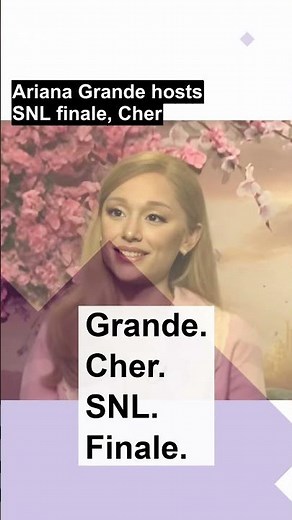 Ariana Grande hosts SNL finale, Cher is musical guest—December 20.