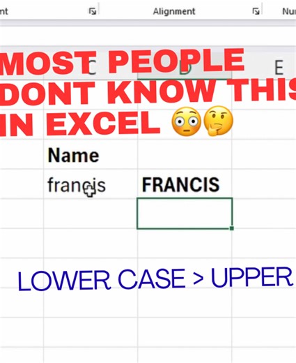 In this video, you’ll learn how to change text to UPPERCASE, lowercase, and Proper case in Microsoft Excel. This tutorial is perfect for beginners who want to clean and format text easily. #ExcelMadeEasy