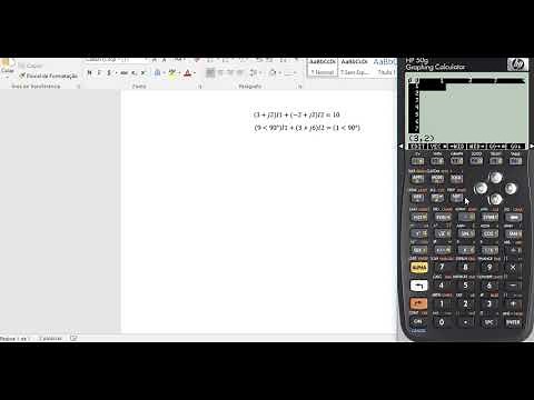 Como resolver sistemas lineares com números complexos na HP 50G