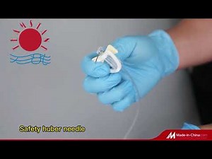 safety huber needle.