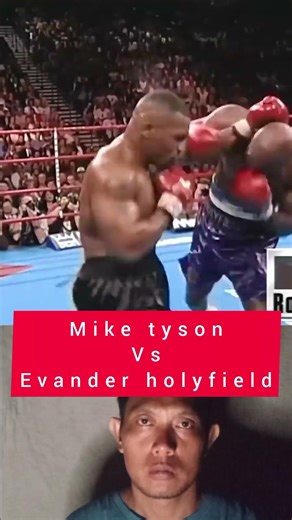 Mike Tyson VS Evander Holyfield. #shorts #boxing