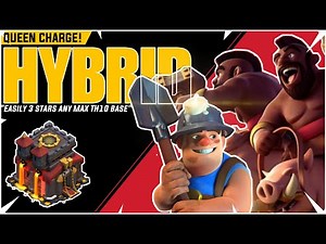 Th10 "Hybrid" Most Powerful Attack Strategy | Best attack strategy for Th10